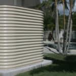 2,000 Litre Colorbond Slimline Steel Water Tank for Garden Use