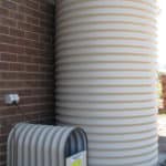 2,000 Litre Round Colorbond Aquaplate Steel Water Tank with Pump and Pump Cover