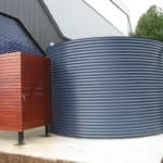 27,000 Litre Colorbond Round Steel Watern Tanks at Westmeadows Primary School in Westmeadows, VIC 3049