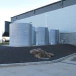 30,000 Litre Galvanised Aquaplate Round Steel Water Tanks for Commercial Retention use at Rowville