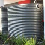 5,000 Litre Colorbond Steel Slimline Watern Tanks for Commercial use at Knox MacDonalds Ferntree Gully Road