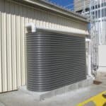 5,000 Litre Colorbond Steel Slimline Water Storage Tank at Yarra Valley Water